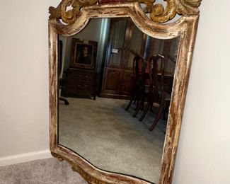 La Barge French Polychrome Mirror