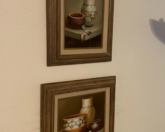 002 Two Signed Sand Paintings by Mario Jung