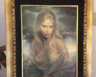 006 A Lovely Woman In A Gold Frame