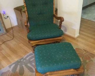 Green Chairs With Glider 
