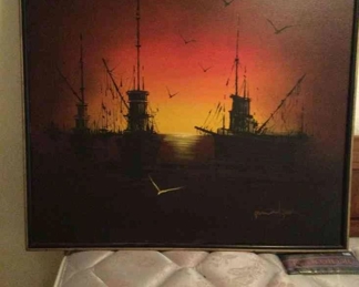 Original Oil Painting On Canvas Signed By Matson