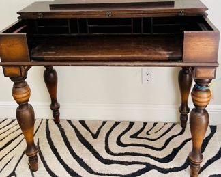 1930s desk - walnut clever closure
