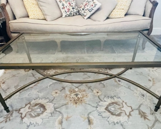 Brand: Matter Brothers Brass and Glass coffee table