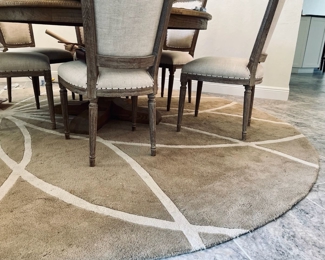 Surya: Contemporary Round 9' Diameter Wool rug