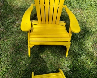 Adirondack chair and foot stool (set of 4)