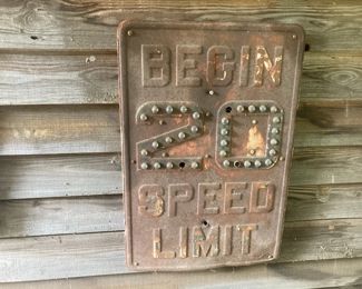 Authentic sign - double sided