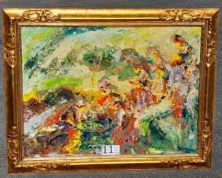 "Waking Singers To The Piano" / 1982 / 38Wx48H / $1,000