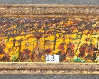 "Miami Beach Promenade" / 1958 / 56Wx21H / $1,000