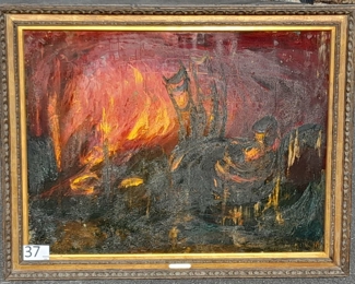 "The Lit Candle" / 1969 / 56Wx44H / $1,000