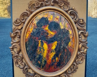 "Living At Home, Kissing Grandma" / Undated / 25Wx37H / $500