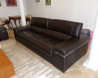 Natuzzi leather sofa