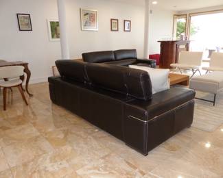 Natuzzi leather sofa