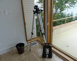 Binoculars and stand