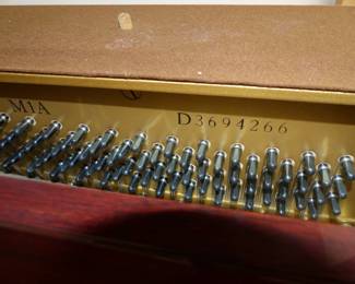 Mint Yamaha upright piano and bench