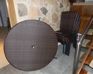 Outdoor table and chairs