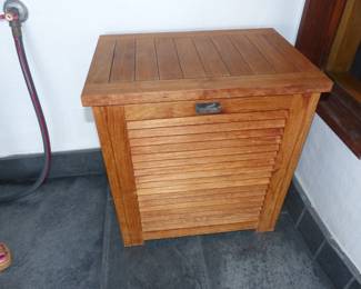 Teak storage box