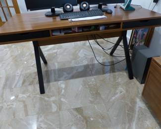 Contemporary wood writing desk