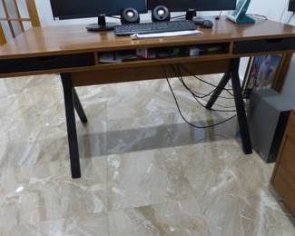 Contemporary wood writing desk