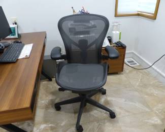 Herman Miller Aeron desk chair (label on bottom of chair)