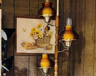 Vintage Tension Pole Lamp