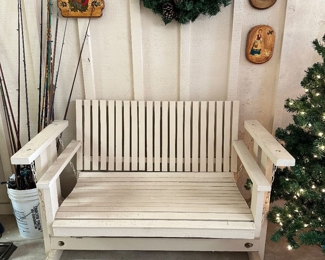 Wood Porch Swing Glider