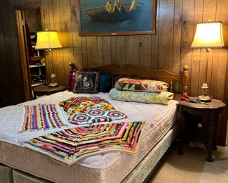 King Size Bed  -  End Tables