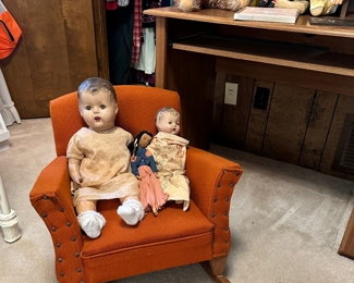 Vintage Dolls - Childs Rocker