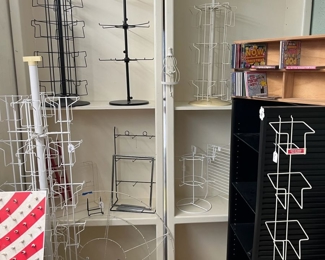Lots of shelving units, racks and displays - ALL FOR SALE!