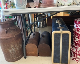 Collectable 1950's Samsonite "blue marble" suitcase