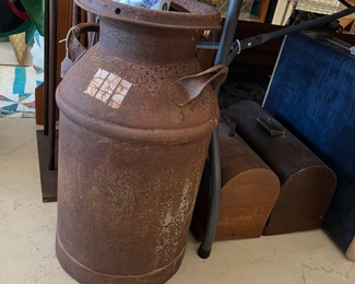 Antique milk can