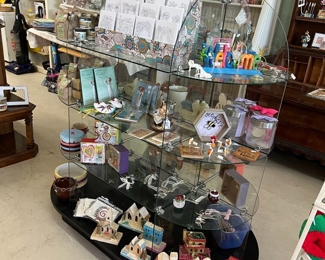 The other glass display shelf - AND IT'S LOADED!