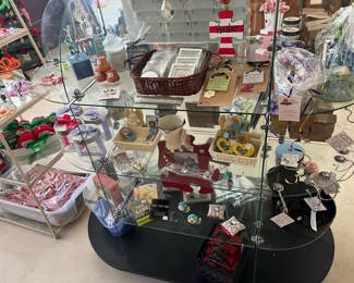 A terrific glass display shelf - we have a pair of these!