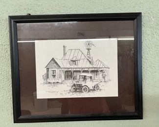 Sketch by H.J. Hamilton "Hays County 1914"