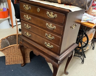 Cherrywood Queen Anne silver chest by Hammary