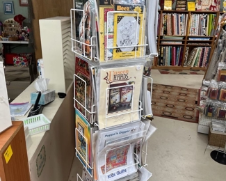 Rotating rack full of new quilting patterns!