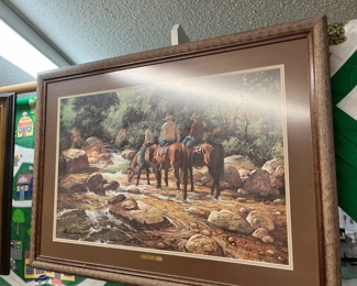 Framed Robert Summers print "Cooling Off"