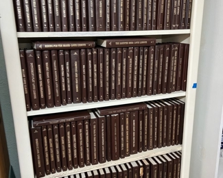 Louis L'amour collection of 115 leather-bound volumes!