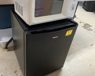 Mini fridge and microwave