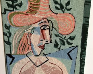 Decorative needlepoint after Picasso 
