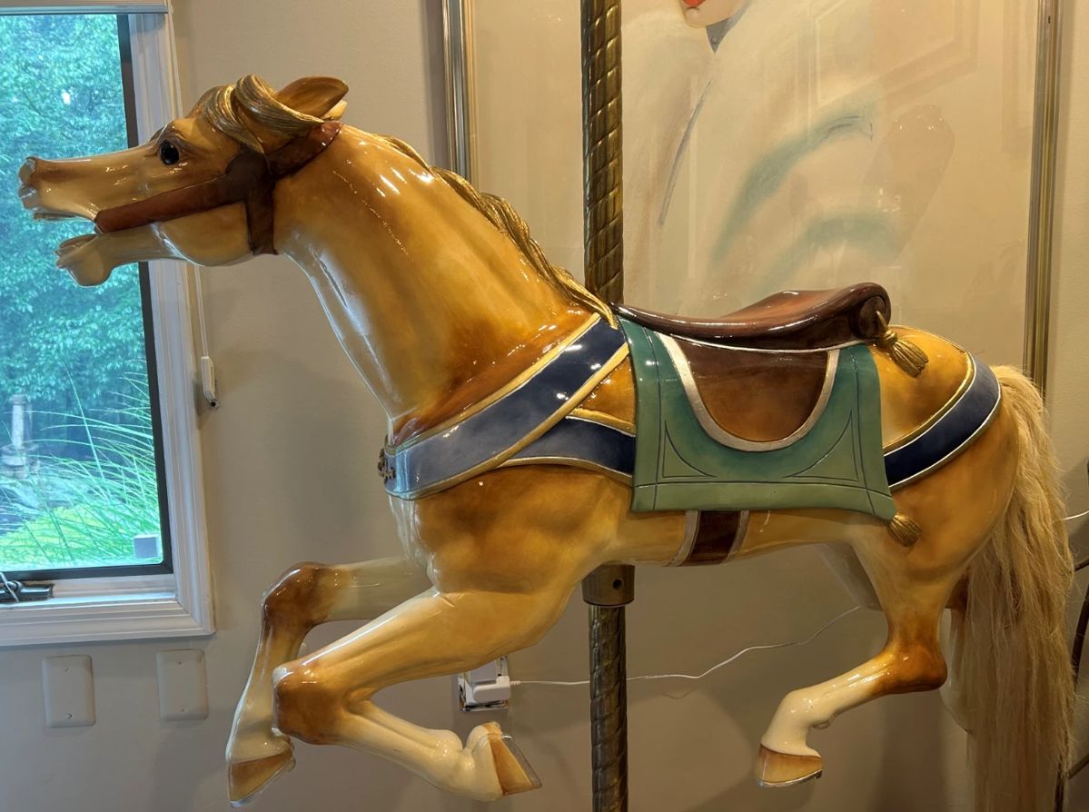Vintage horse carousel figure. Large. From Coney Island