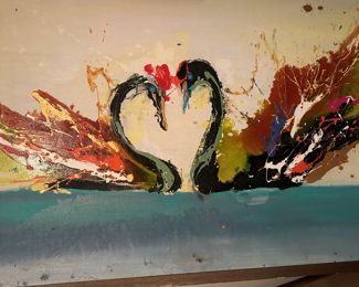 Original piece by Qunce Zeng- 47x 70. From Gallery Hi Art in Canada. Directly from the artist.