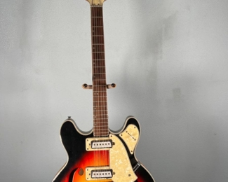 Toledo 12 String Sunburst Hollowbody Electric Guitar