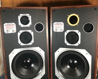 Pair of System One Acoustic Monitors LE101