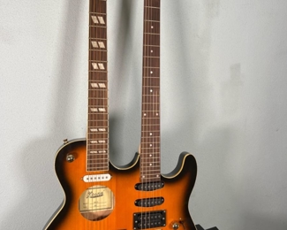 KTone Double Neck Electric/Acoustic Guitar 5813