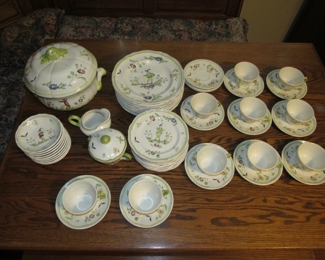 Vintage set of Longchamps Moustiers china