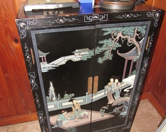 One of two Japanese cabinets