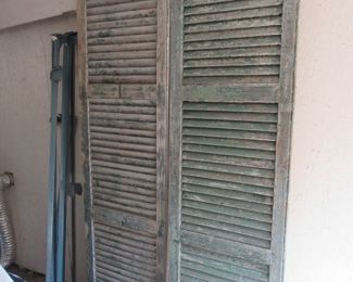 Tall cypress shutters