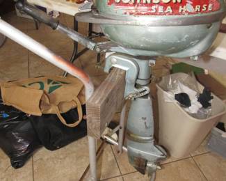Antique Johnson Sea Horse boat motor