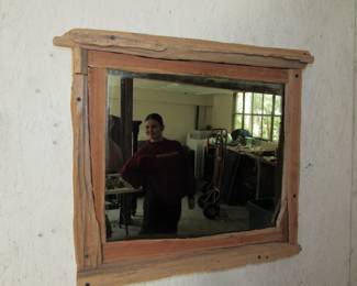 Rustic cypress mirror