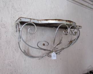 Larger wrought iron shelf